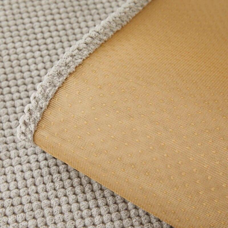 Corduroy Tassels Sofa Cushion Modern Simple High-end Non-slip Sofa Cushion Solid Color Soft Four Seasons Universal Couch Cover