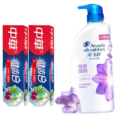 Zhonghua Healthy Teeth Whitening Toothpaste & Anti-Dandruff Shampoo Refreshing Set