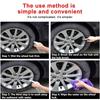Car Wheel Brush Soft Bristle Tire Steel Ring Detail Cleaning Brush Tyre Alloy Soft Bristle Cleaner Car Washing Supplies Tool