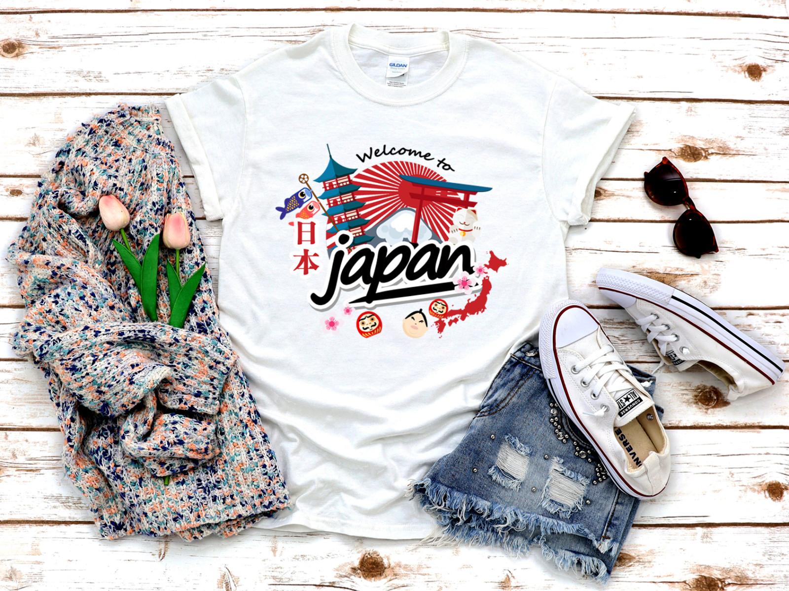 

26 Welcome to Japan woman 3 4 Short sleeve t shirt A117 Unisex T-Shirt XXXXL