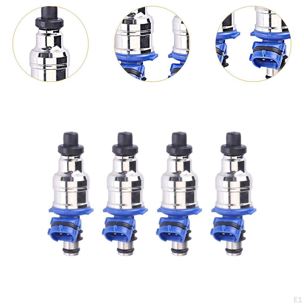4 Pieces Fuel Injectors 195500-1970 Replacement for Mazda Miata 1.6 I4