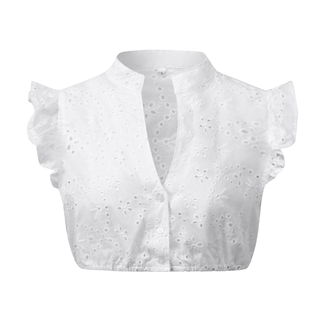 Women's Beer Festival Regular Bottoming Lace Stitching Small Shirt Top