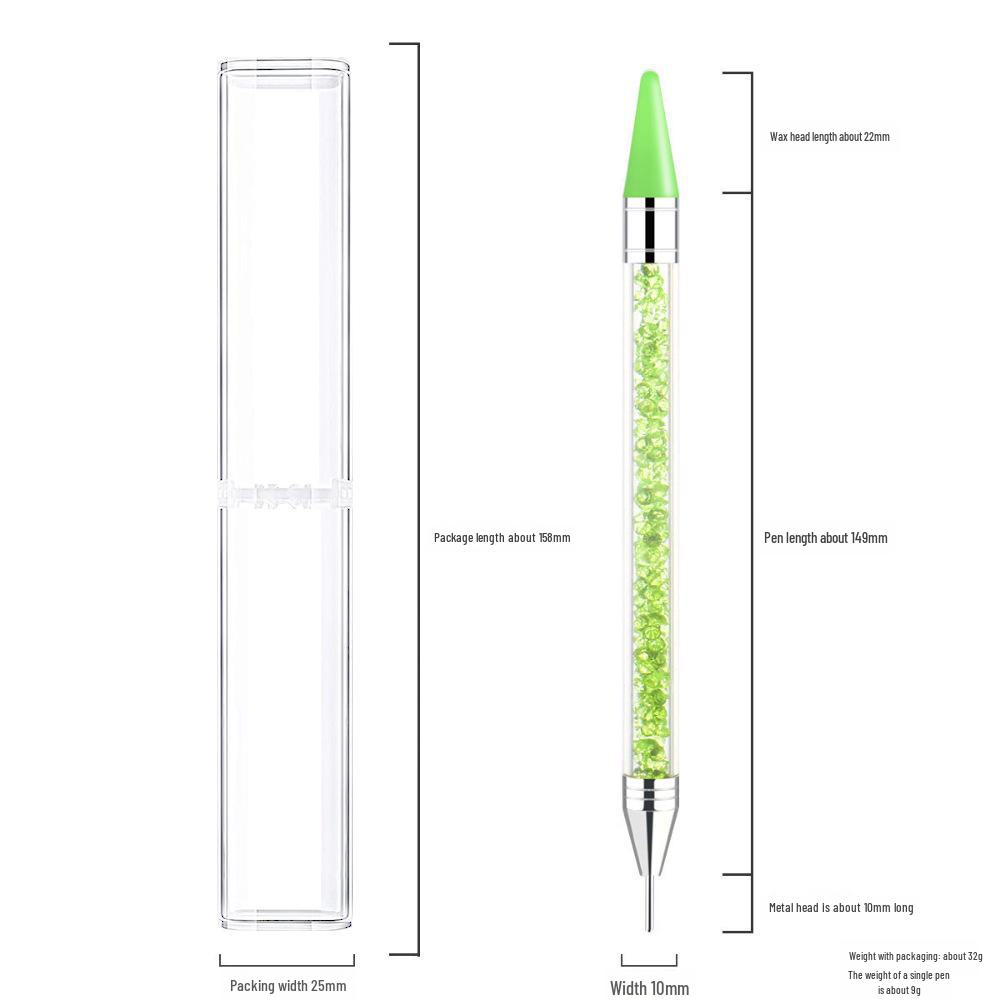 Acryl Doppelköpfiger Nail Art Stift: Multifunktionaler Wachsstift für Präzisionsbohrarbeiten