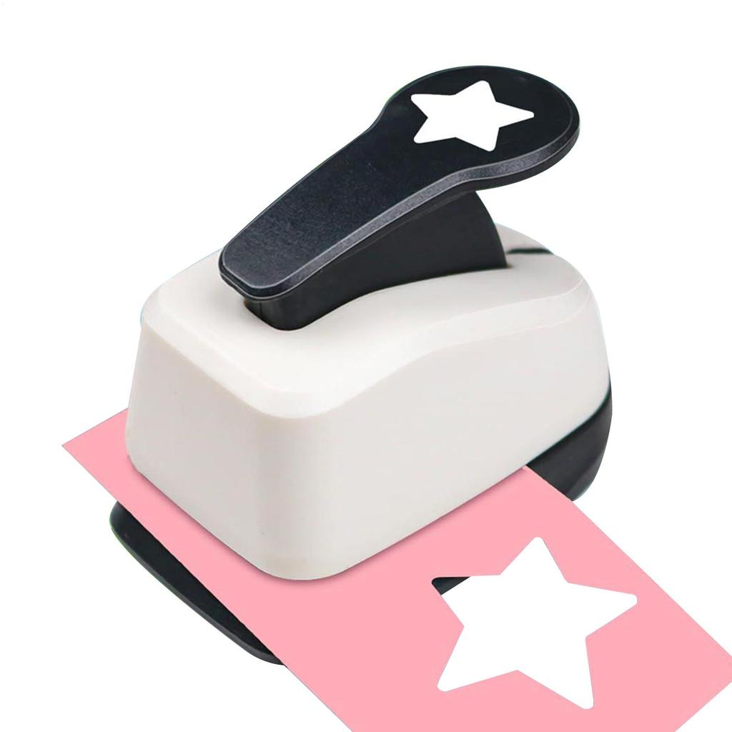 Star Postage Stamp Punch, Lever Action Craft Punch for Paper Crafting, Scrapbooking,Book Tabs, DIY Tab Maker for Journals