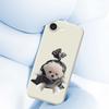 For iPhone 16e Case Garbage Bag Dog Pattern Printing Straight Edge TPU Phone Back Cover
