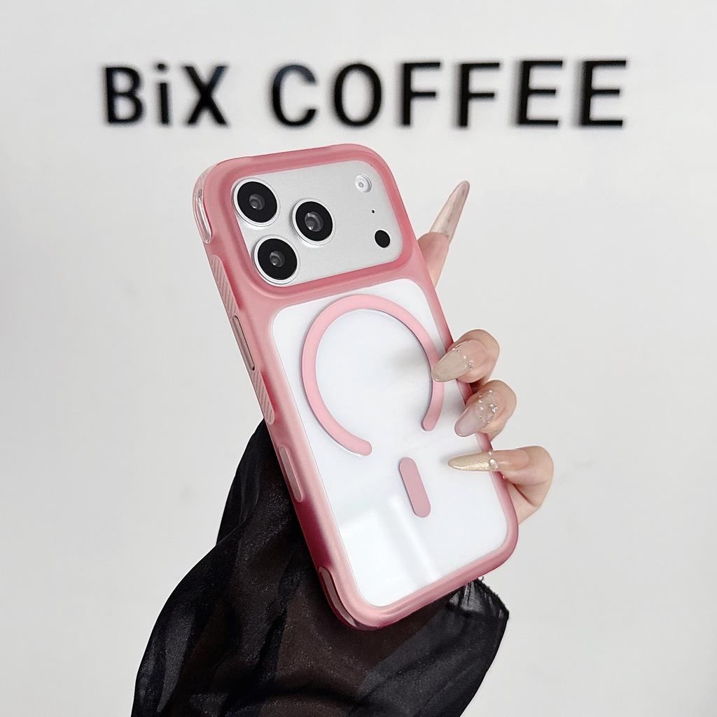Foreign trade four-corner airbag magnetic mobile phone case is suitable for Apple 17PROMAX trend 17PRO high-end 16PRO.