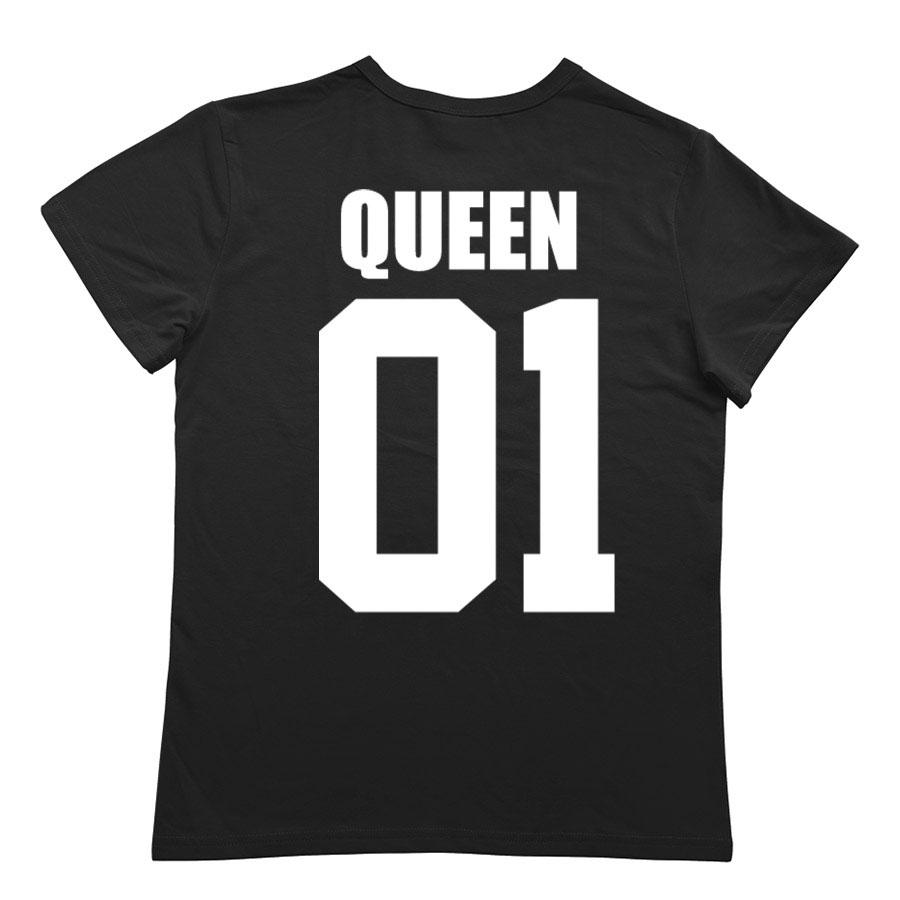 Print T-shirt Crown Pattern Couple 