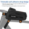 BURJOSY Waterproof Bicycle Bag with TPU Touch Screen Sun Bicycle Smartphone Bicycle Accessory Compatible with Cell Phones Under 7 Inches & Visor,