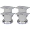 Round Sofa Legs 4 Pcs Chrome 60 Mm