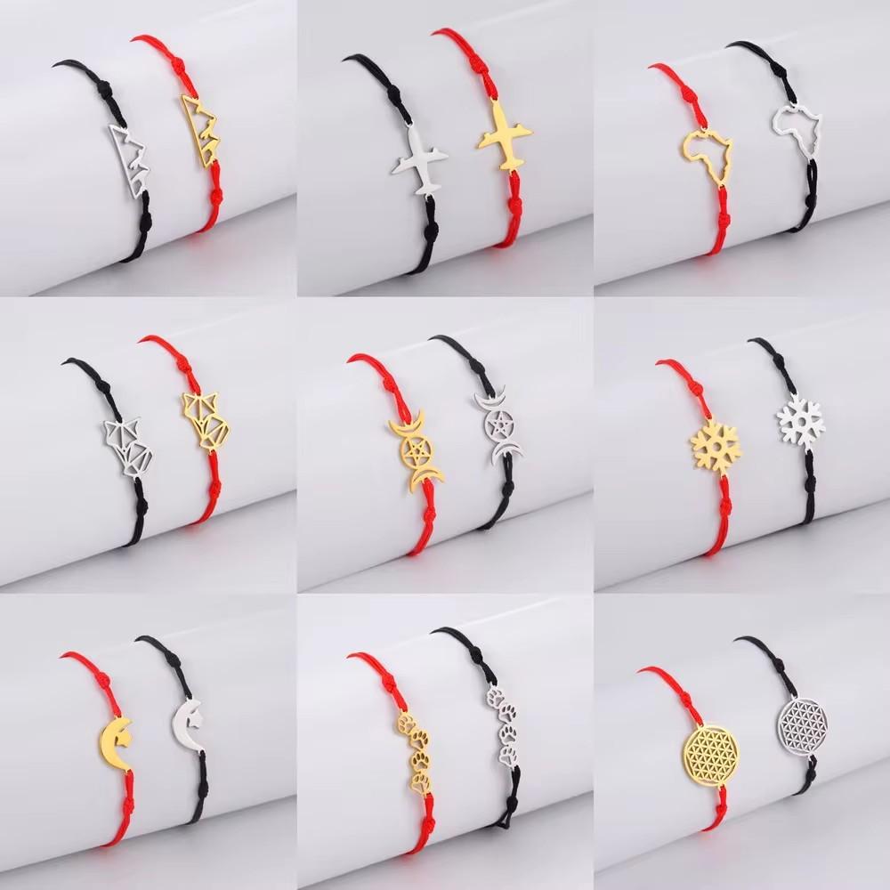 Retro Stainless Steel Personality Witch Knot Dog Paw Bracelet