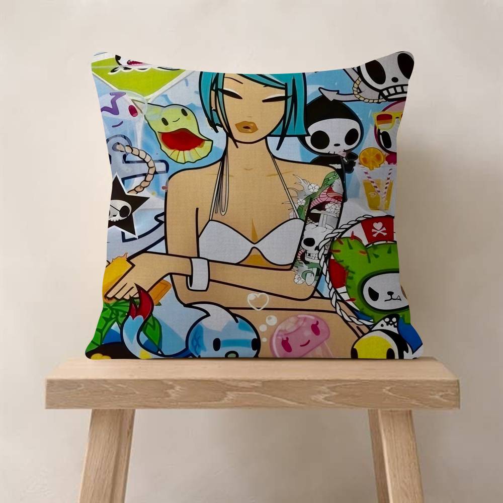 Cartoon Art Kawaii TownTokidokiinside Pillow Anime Pillow Sofa Bed Head Pillow Cover Cushion Cover Fashion