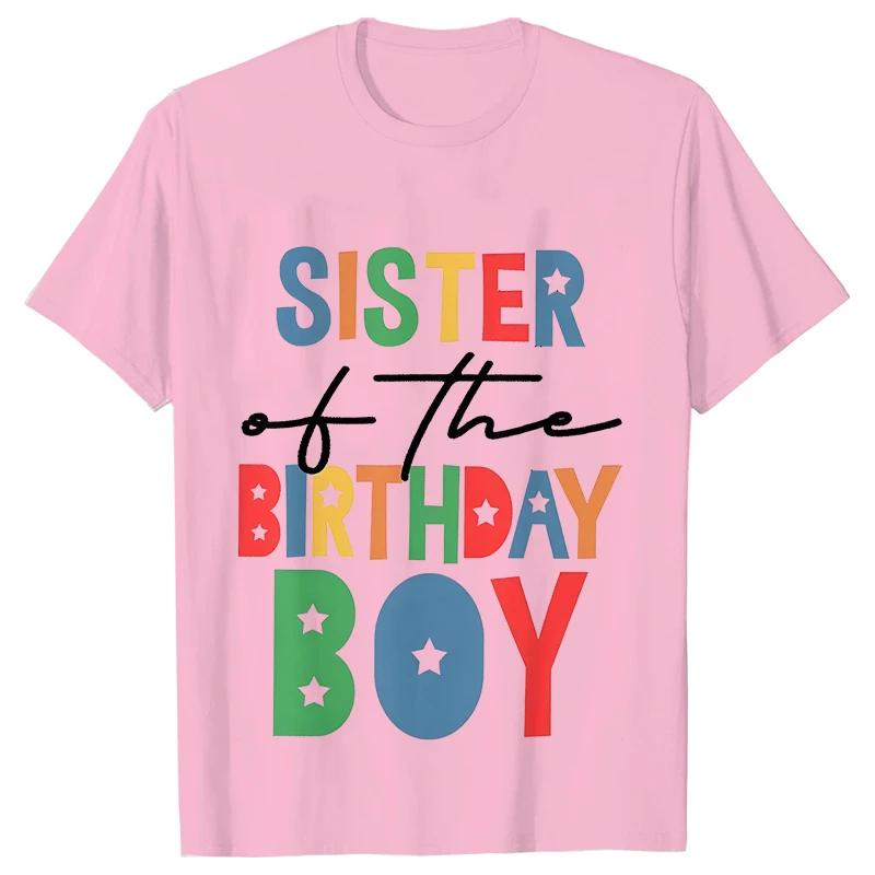 Mommy & Daddy Boys Birthday Squad Party T-shirt Y2k Tops Unisex Kids Summer Short Sleeve Tees Family Matching Oversized Clothing