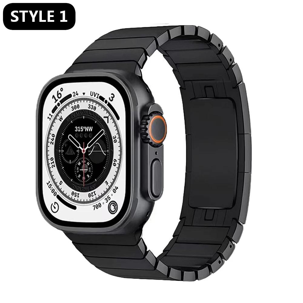 

Оригинал 1:1 Звеньевой браслет для Apple Watch Ultra 2 49мм 9 8 7 Se 6 5 4 45мм 44мм 41мм 40мм Ремешок для Iwatch 3 2 42мм 49mm