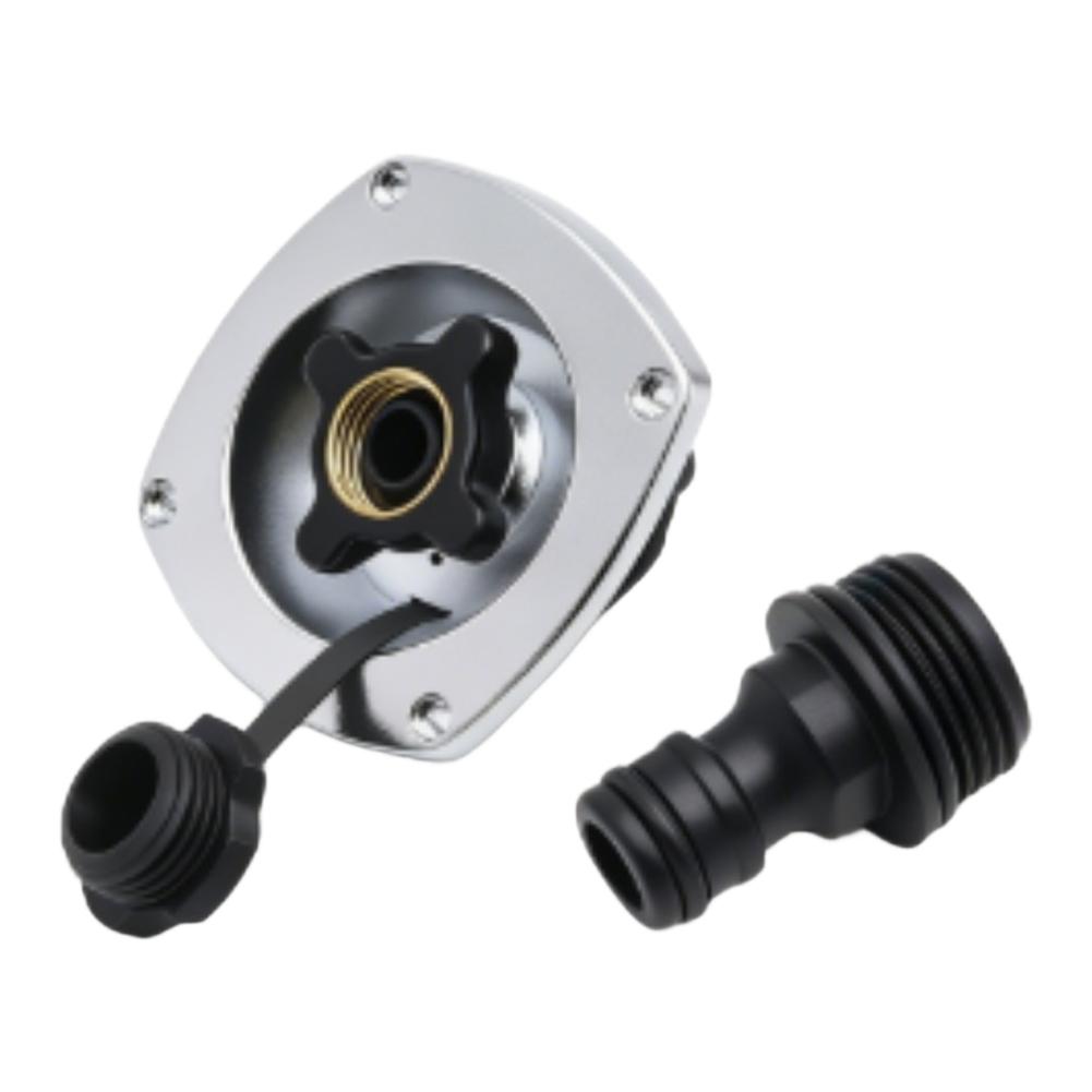 RV City Water Fill Inlet Water Fill Inlet Built In Check Valve For Boat Gravity Water Inlet Fill Dish Marine Caravans Accessorie