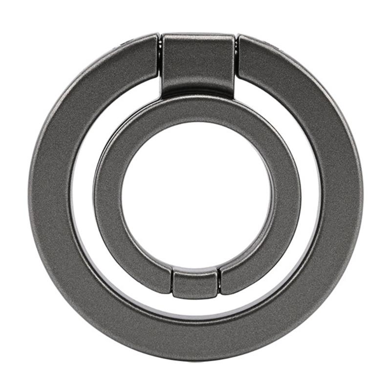 360 Rotating Magnetic Phone Mount with Double Hoop Grip Foldable Design and Metal Construction Universal