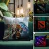 CCool DotaA 2 Game Cushion Cover Natural Linen Pillow Case DoubleSided Print Decorative Sofa Pillowcase Home Decor Gift