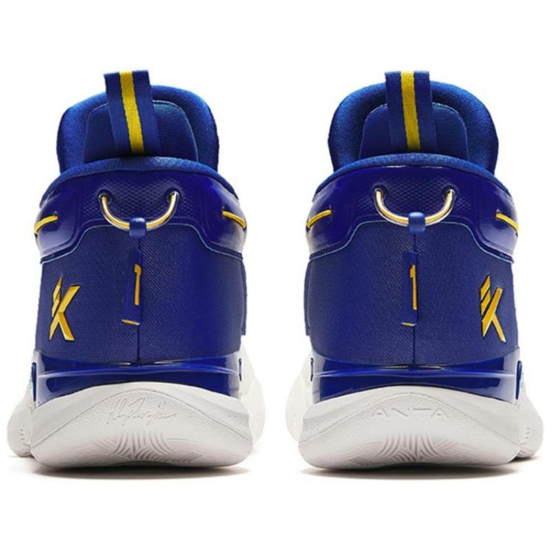 Anta KT9 Comfortable Simple Shock Absorption Wear-Resistant Low-Top Basketball Shoes Men Sneaker White Blue 112421101-5