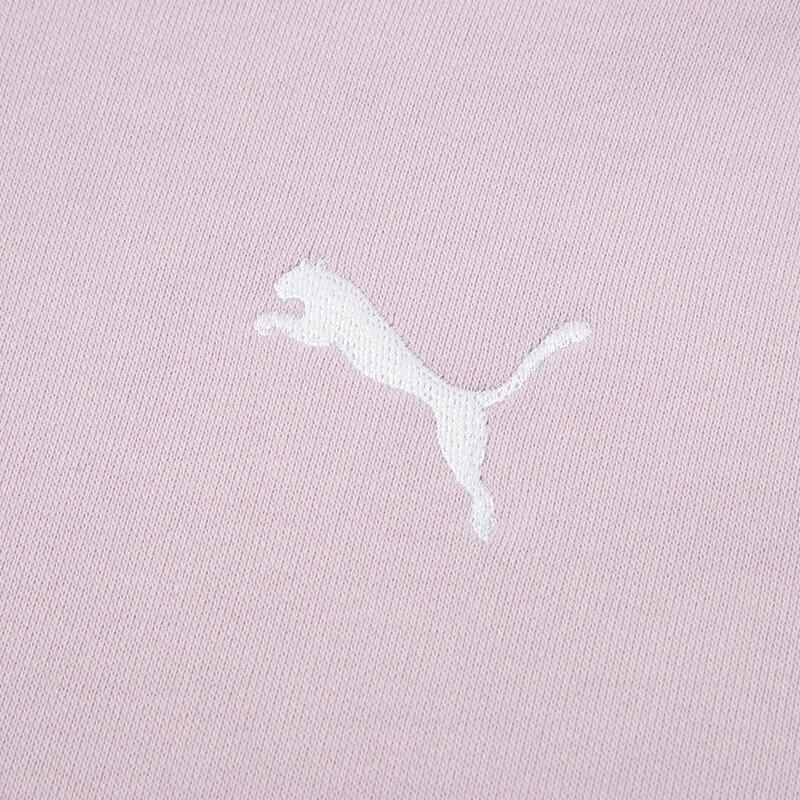 Puma Solid Color Casual Loose Hooded Long Sleeve Sweatshirt Women Sweatshirt Purple 682158-60