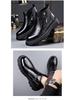 Men's Genuine Leather Chelsea Ankle Boots - Winter, Plus Velvet Lining, Thick Sole, High-Top British Style Warmth.