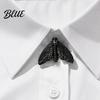 Gothic Theme Party Outfit Accessories Vintage Moth Button Covers Skull Snap On Shirt Dark Grunge Style Clothing Hardware Metal Cufflinks for