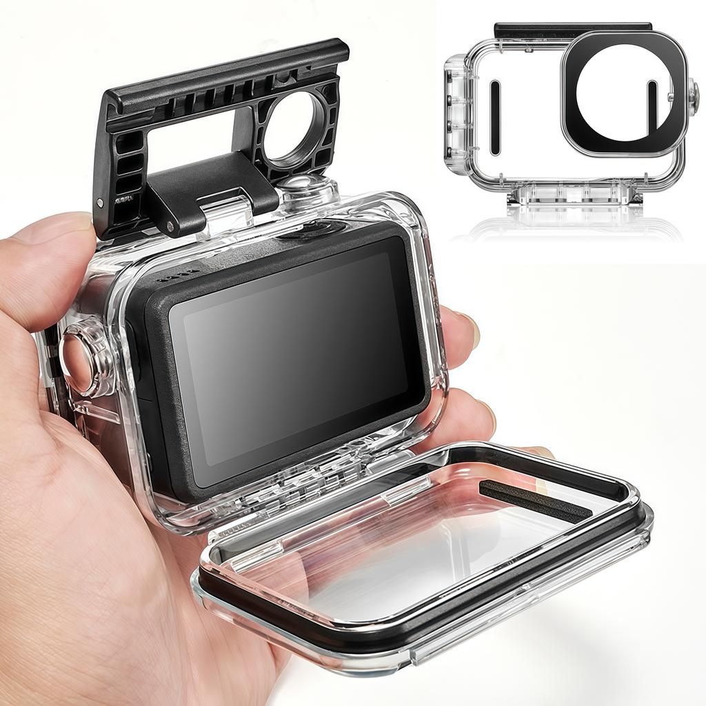 For DJI OSMO Action 6 Magnetic Waterproof Case 61m Underwater Dive Housing Protective Diving Cover Mount Accessories