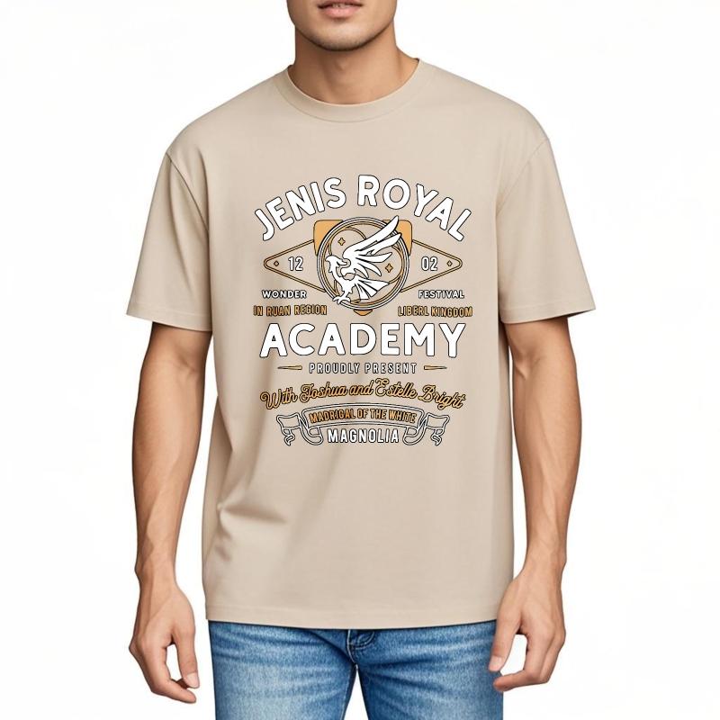 Unisex Cotton Tshirt Graphic Summer For Her Tshirt Royal Academy Festival Design Short Sleeve Street Wear Crew Neck Tshirt