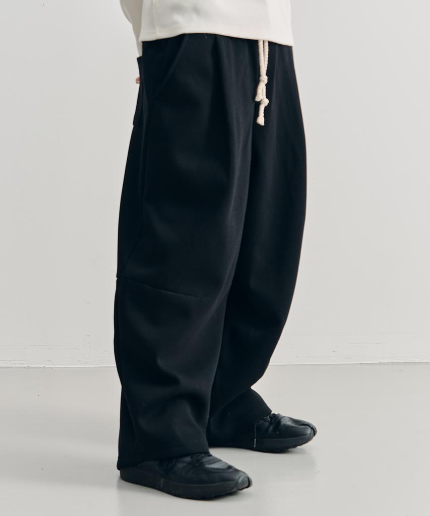 ARRAYED Combine Curved Dart Sweatpants [Gray]