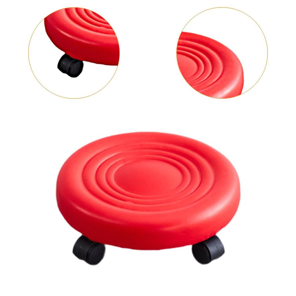 Alçak Yükseklik Tekerlekli Tabure Pedikür Taburesi Tekerlekli 360° Dönen Basamak Taburesi Alçak Tekerlekli Koltuk Garaj Dükkan Spor İçin