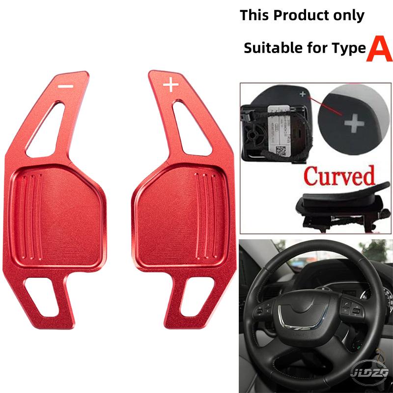 Car Steering Wheel Shift Paddle Extension Shifters Dsg Gear Stickers For Skoda Octavia A5 Mk2 1Z Vrs Combi Rs Superb 2009-2012
