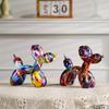 Classic Colorful Graffiti Balloon Dog Ornaments European Creative Home Decoration Sample Room Decoration