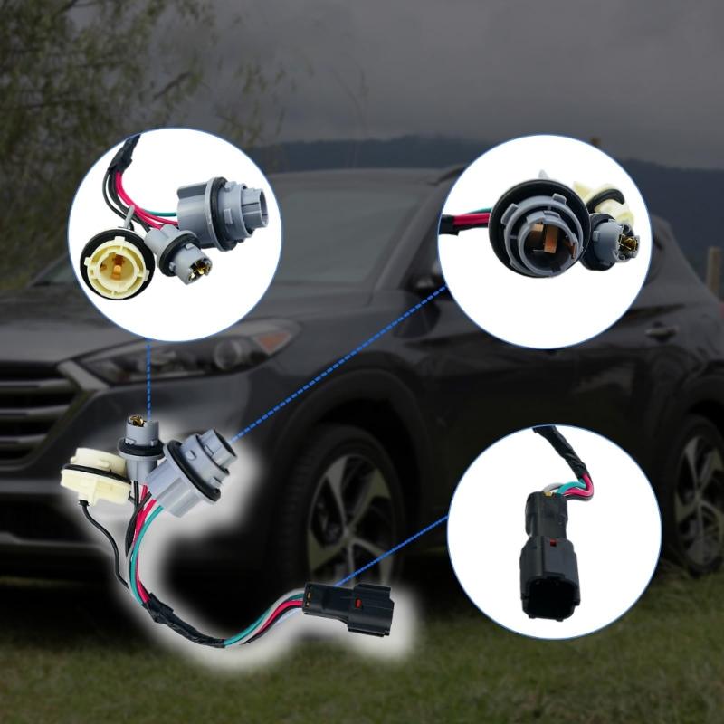 92480-D3010 92480D3010 for 2016-2018 Tail Light Lamp Socket Harness Taillight Socket Wiring Replacement Accessory