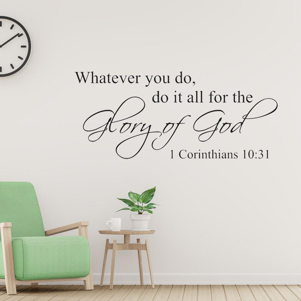 

Adhesive Quote Motto Wall Sticker Bedroom Living Room Wall Decal Home Decoration