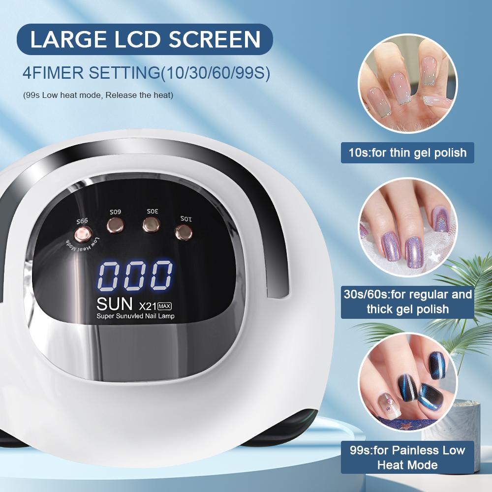 Professional UV LED Nail Lamp for Nails Gel Polish Foot Curing Lamps Large Touch Screen UV Nail Dryer Light with 72 LEDs