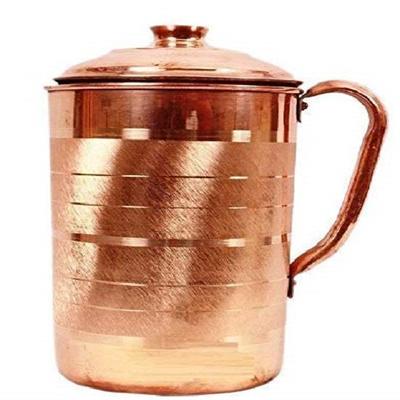 Ručne vyrobený džbán z čistej medi, 1500 ml na skladovanie a podávanie vody