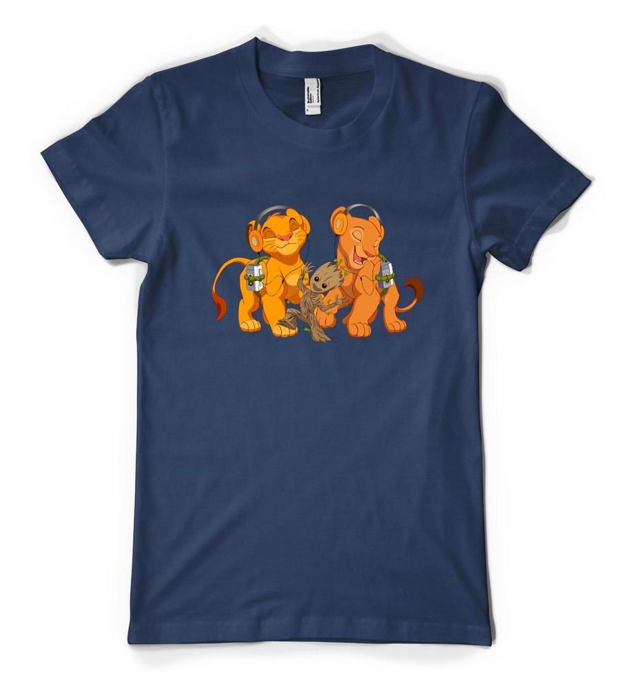 

Lion King Simba Best Friends Groot Guardians Personalised Unisex Kids T Shirt 4XL