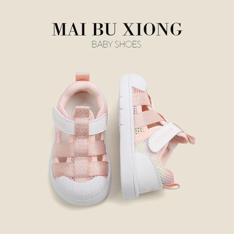 

MAIBUXIONG Сандалии для девочек Детская обувь для ходьбы малышей Летняя обувь для мальчиков Детская повседневная обувь Baotou Универсальная