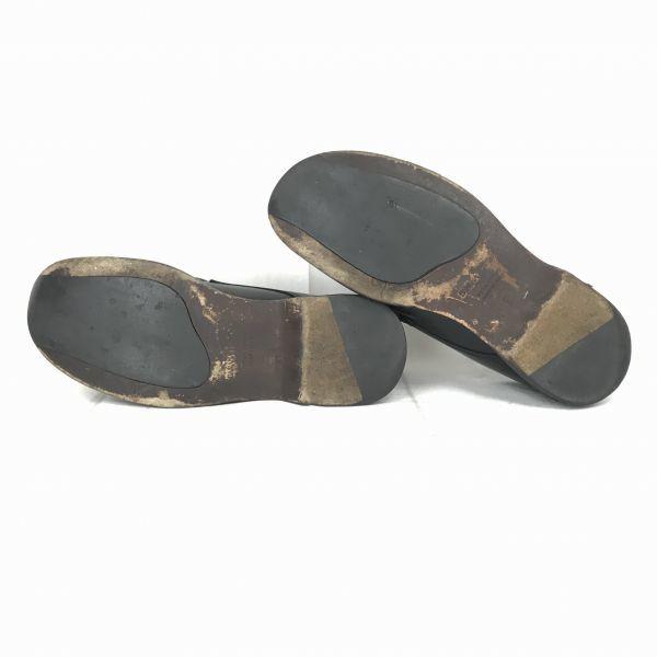 Banana Republic Italy Made Leather U-Tip Dress Shoes Black 25.5(USED)