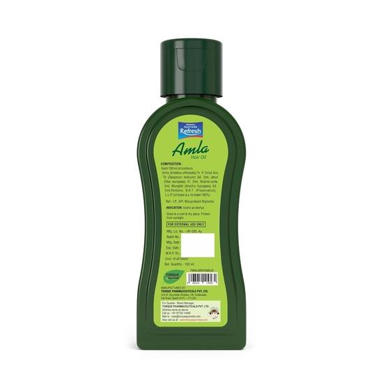 Torque's Refresh Amla Hair Oil For Strong, Long and Thick Hair 100ml- Pack of 4