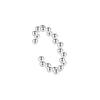 925 Silver Bean Design Open Ring - Women's Luxury Plain Index/Pinky Ring
