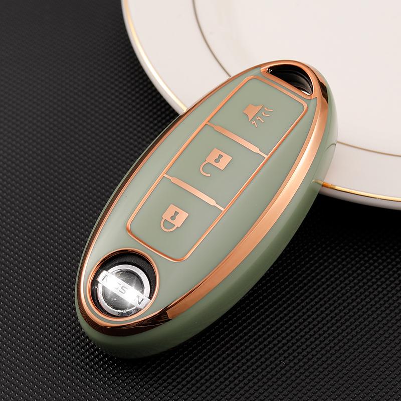 Soft TPU Car Key Case For Nissan Qashqai J10 J11 X-Trail t31 t32 kicks Tiida Livida Pathfinder Murano Note GTR Juke For Infiniti