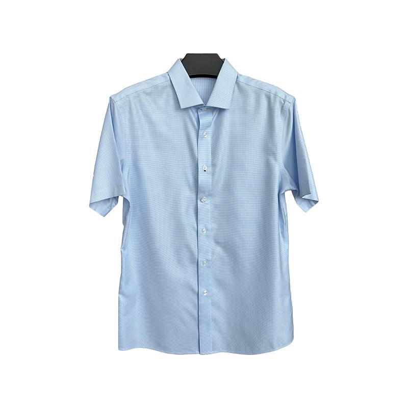 HLA Unisex Wrinkle-Free Short Sleeve Cotton Shirt