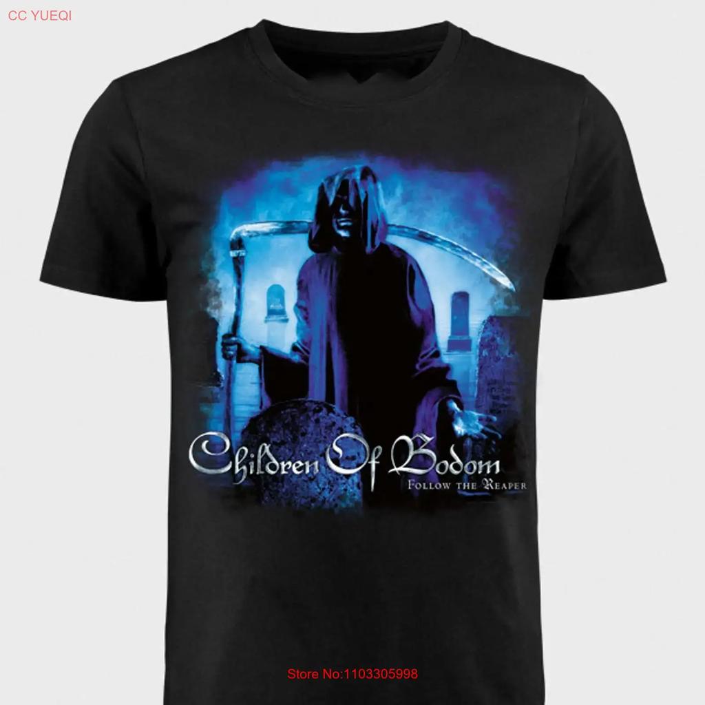 T-shirt in Cotone Nero Children Of Bodom Taglia Completa S 5xl Sn145 Moda Vintage Top Per Uso Quotidiano Streetwear
