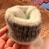 Cartoon Plush Winter Gloves Thickened Five Finger Gloves Fashion Warm Gloves  Women Girls