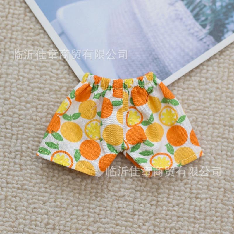 Labubu Doll Clothing Headmaster Dog Floral Dress 17cm Plush Doll Clothing Accessories Labubu I II Idol Doll Sitting Party