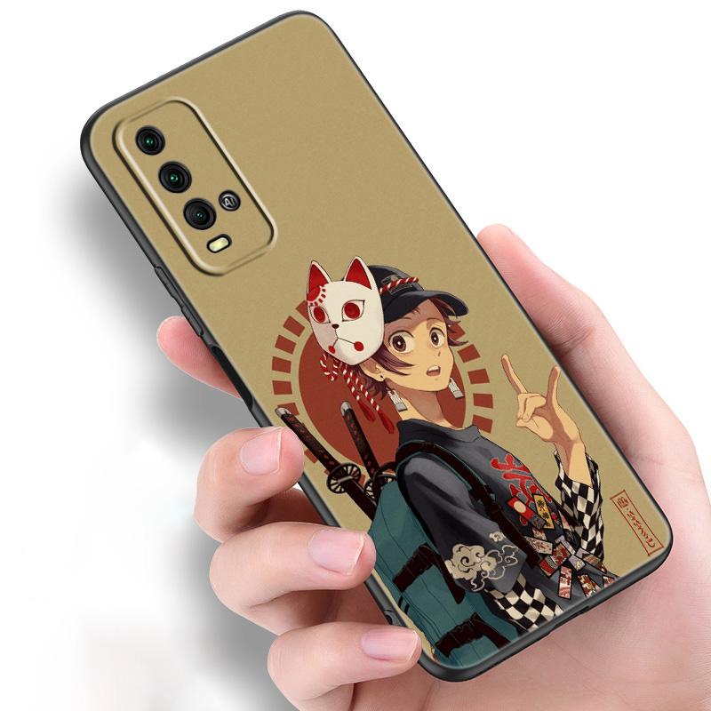 Cartoon Japan Anime Demon Slayer Silicone Phone Case For Xiaomi Redmi Note 11 10 9 8 Pro 11T 10T 10S 9S 8T 9 9A 9C 9T Cover