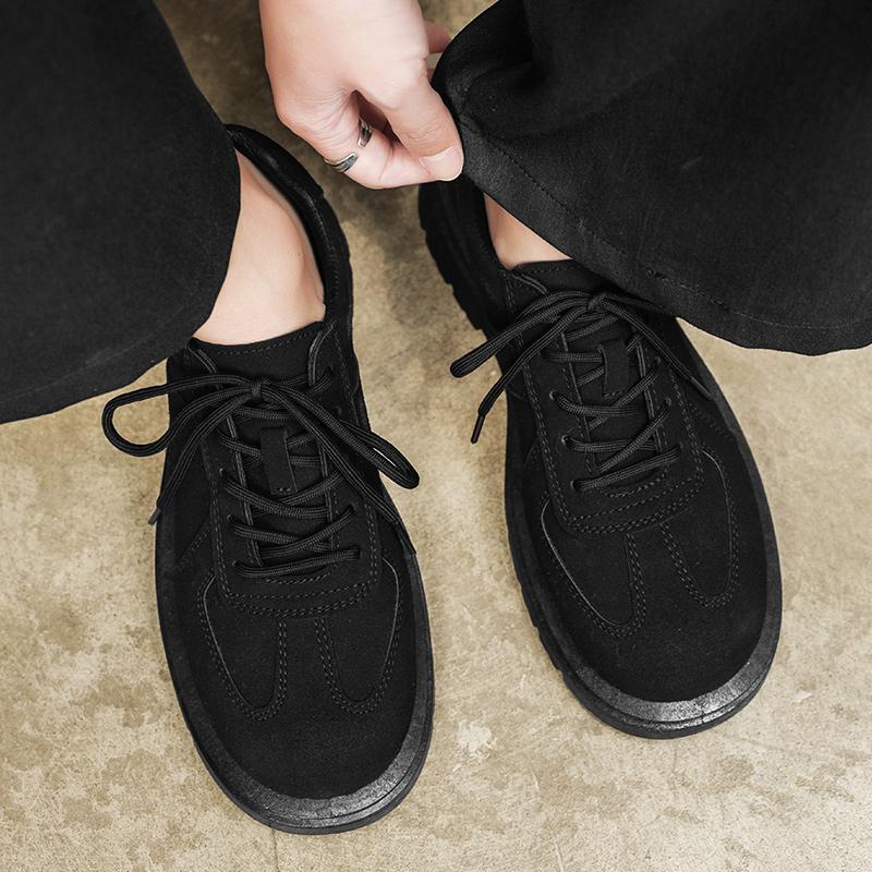 Fashion Spring Men's Casual Shoes Platform Suede Loafers Fashion British Business Brand Versatile Work Shoes Large Size 39-46 Zapatillas