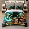 My Hero Academia 3Pcs Bedding Set, Personalized Custom Name Text, 1 Duvet Cover & 2 Pillowcases For Bedroom