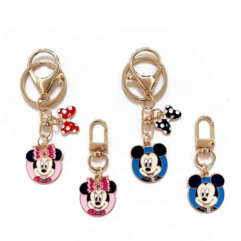 Minnie & Mickey Cute Cartoon Pendant Keychain for Earphones, U Disk, AirPods, Car, Bag, and Couples