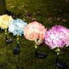 Realistic LED Hydrangea Lights Simulated Flower Decorative Lighting Solar Garden Light Solar Powered Landscape Decoration