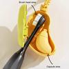 1/2Pcs Banana Toothbrush Cover with Toothpaste Dispenser Dust-Proof Compact Design Portable
